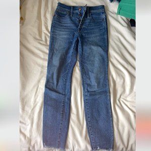 Madewell Medium Wash 10" High Rise Skinny Ankle Jeans (Size 25)